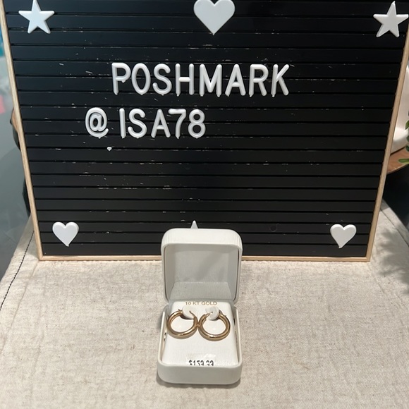 10K Resin Round Hoop Earrings - Picture 2 of 13